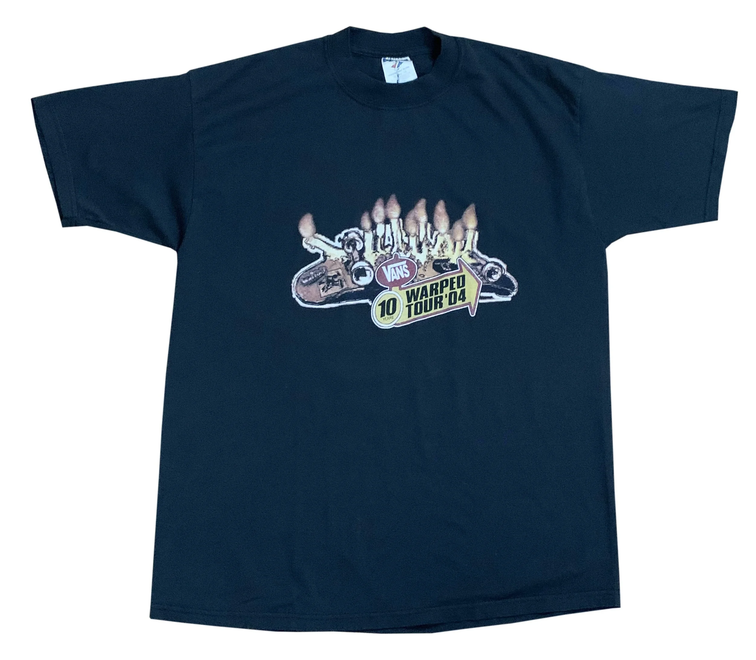 Vans Warped Tour 2004 10 Year Anniversary T Shirt (Size XL) — RootsBK